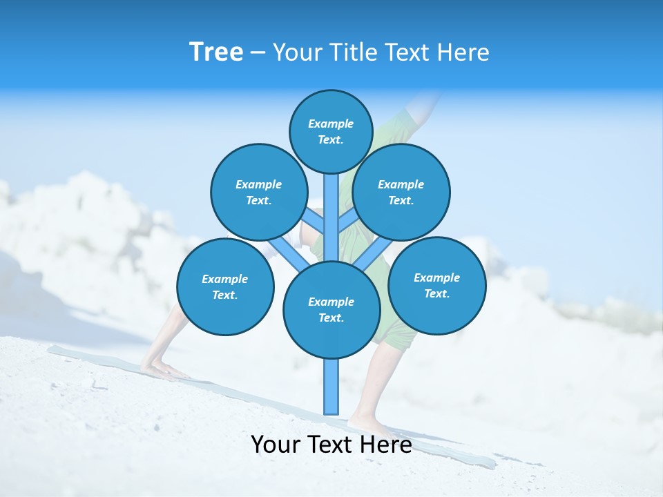 Girl Doing Yoga PowerPoint Template