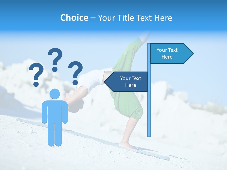 Girl Doing Yoga PowerPoint Template