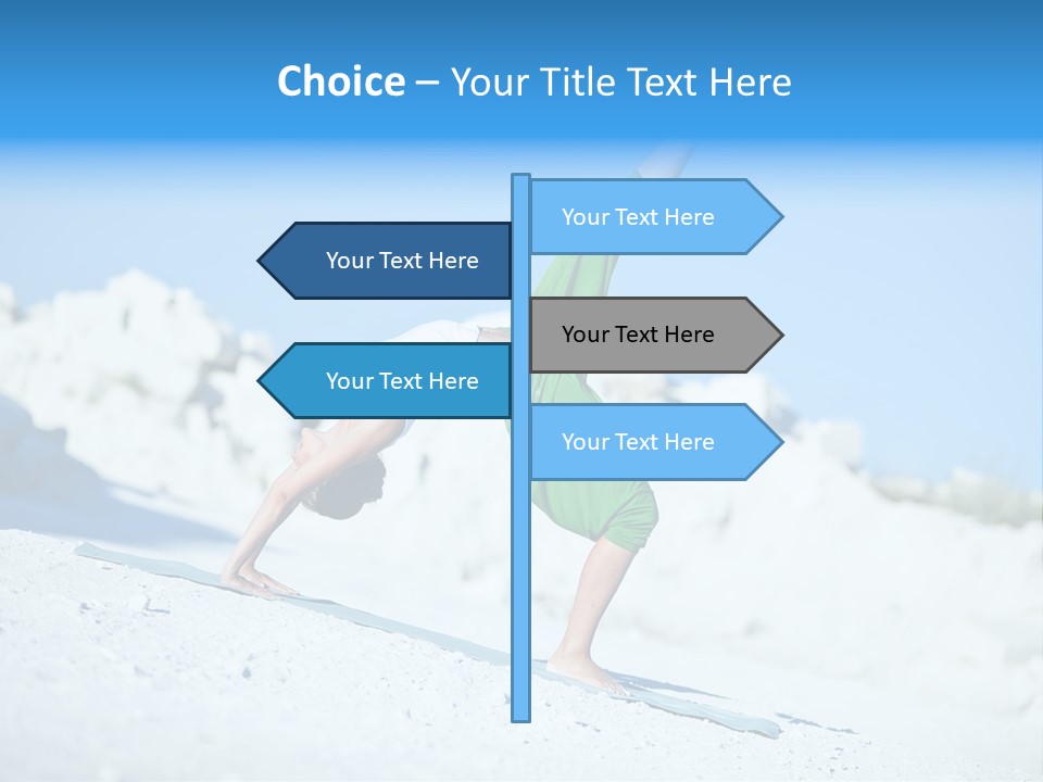 Girl Doing Yoga PowerPoint Template