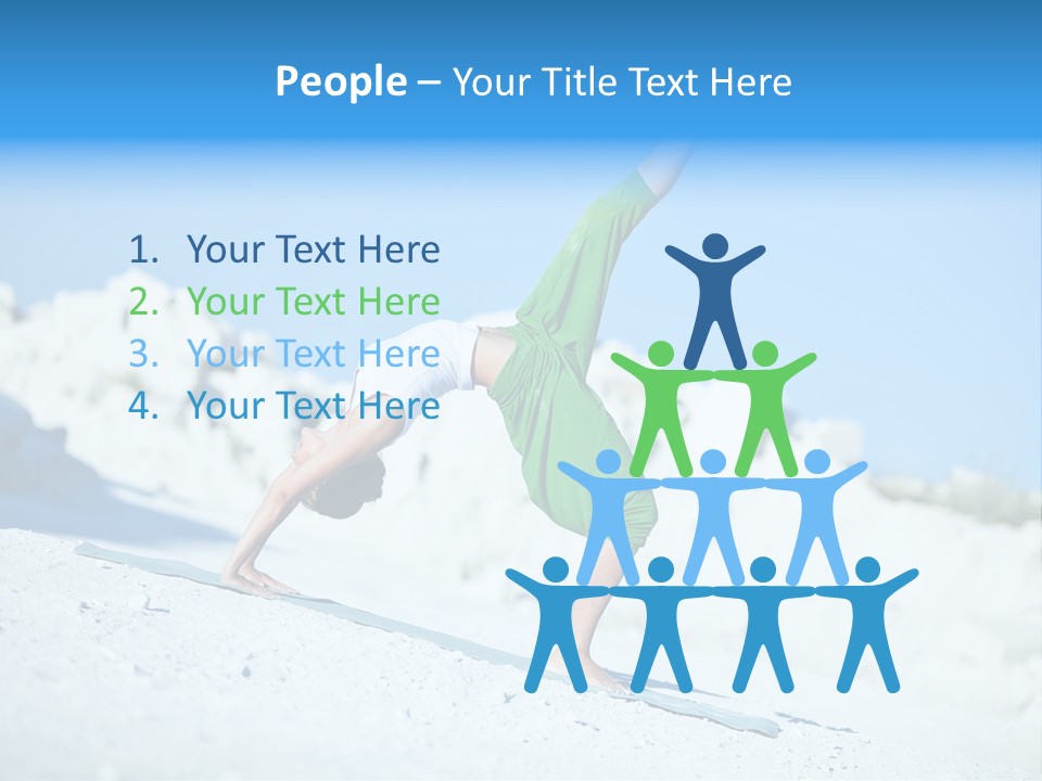 Girl Doing Yoga PowerPoint Template