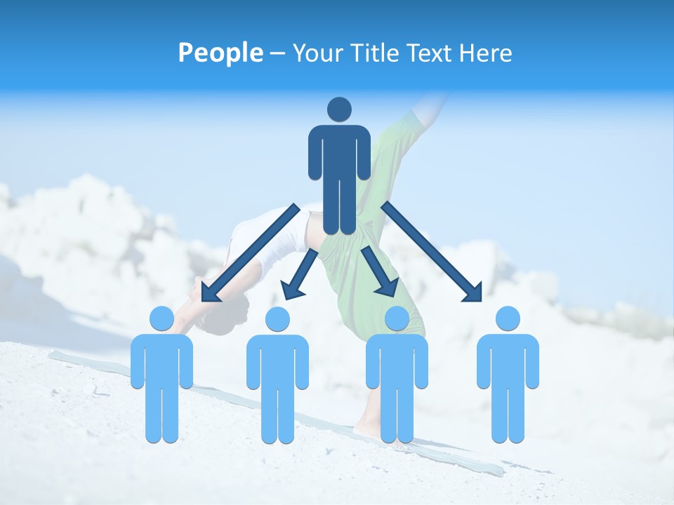 Girl Doing Yoga PowerPoint Template