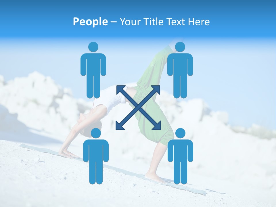 Girl Doing Yoga PowerPoint Template