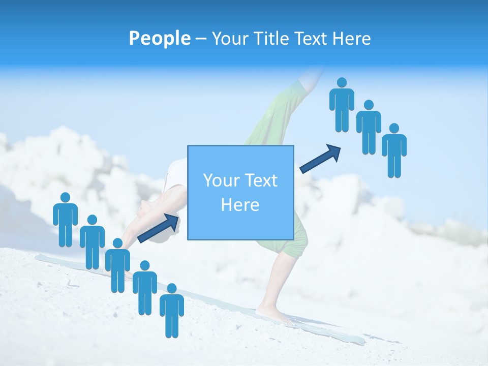 Girl Doing Yoga PowerPoint Template