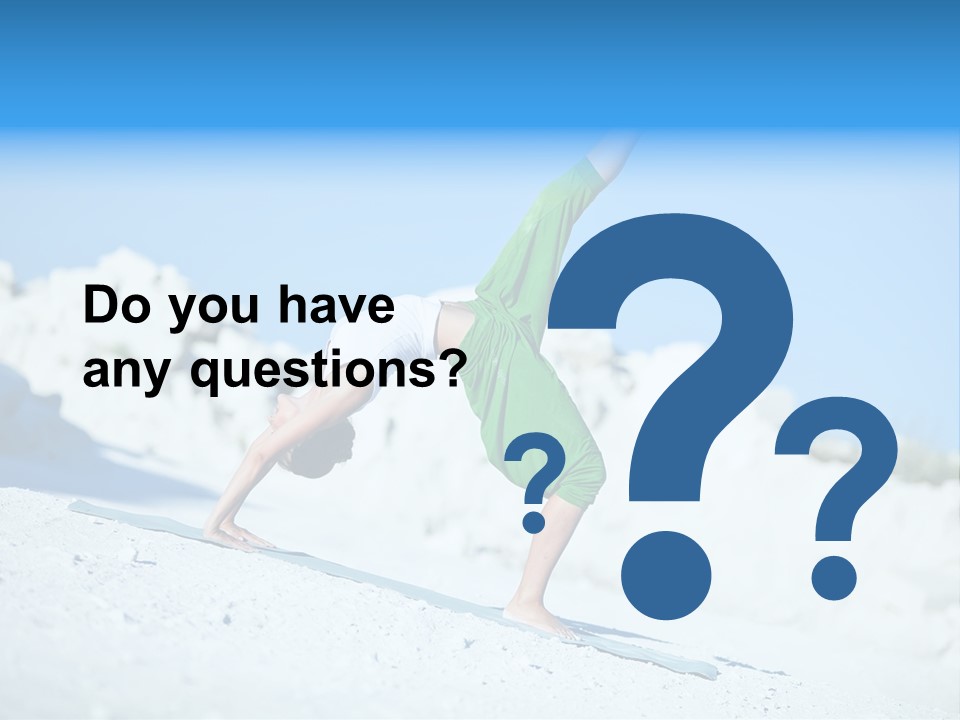 Girl Doing Yoga PowerPoint Template