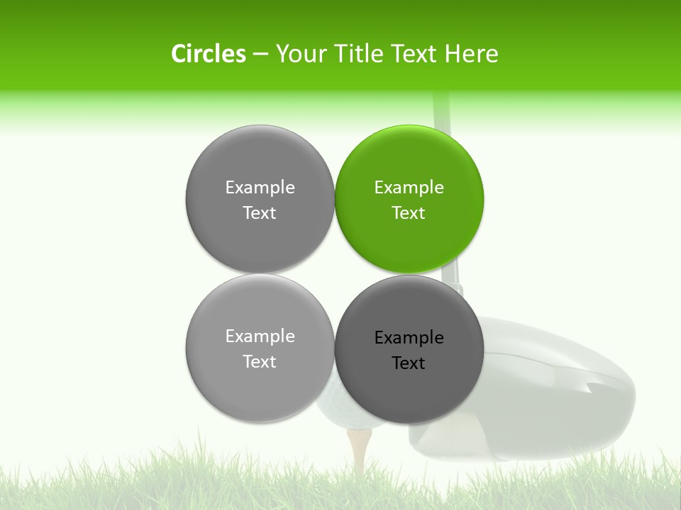 Playing Golf PowerPoint Template