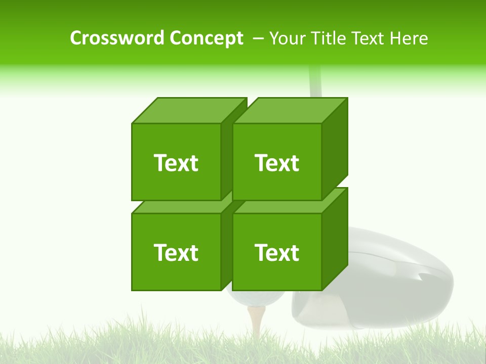 Playing Golf PowerPoint Template