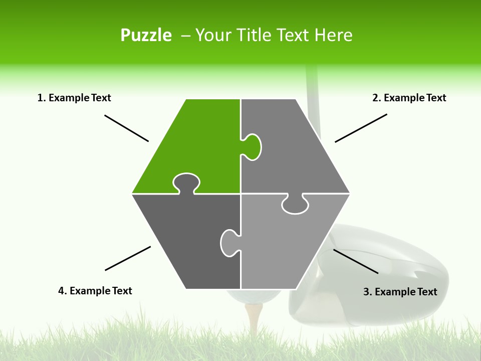 Playing Golf PowerPoint Template