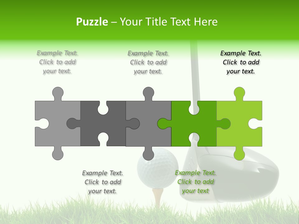 Playing Golf PowerPoint Template