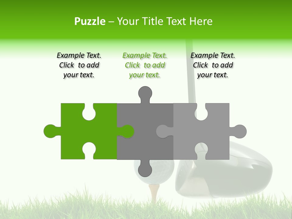 Playing Golf PowerPoint Template