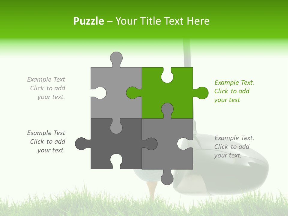 Playing Golf PowerPoint Template