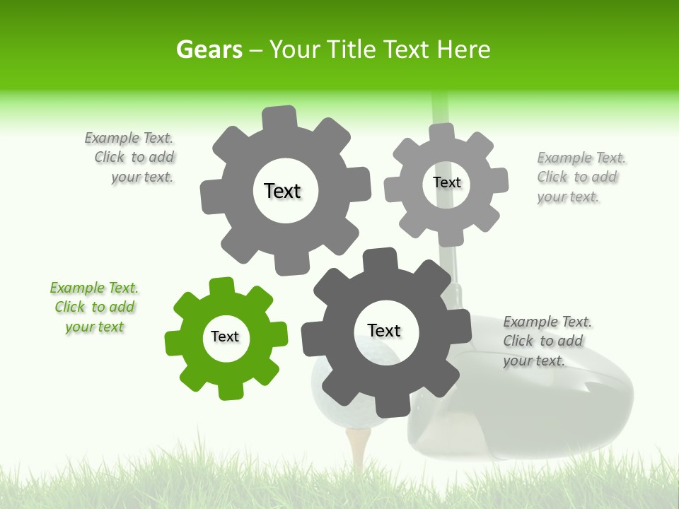 Playing Golf PowerPoint Template