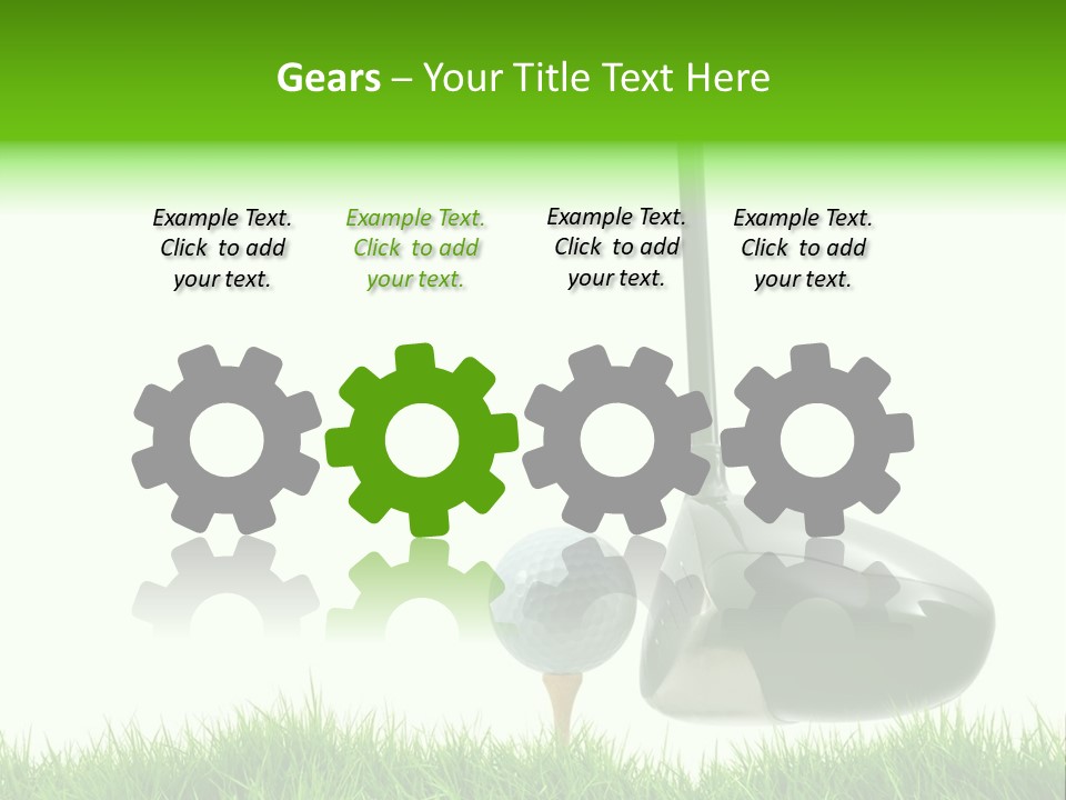 Playing Golf PowerPoint Template