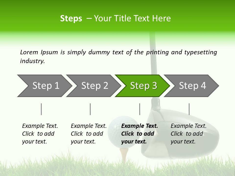 Playing Golf PowerPoint Template
