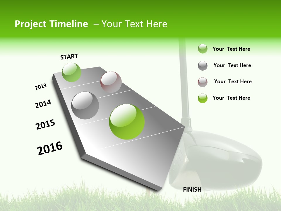 Playing Golf PowerPoint Template