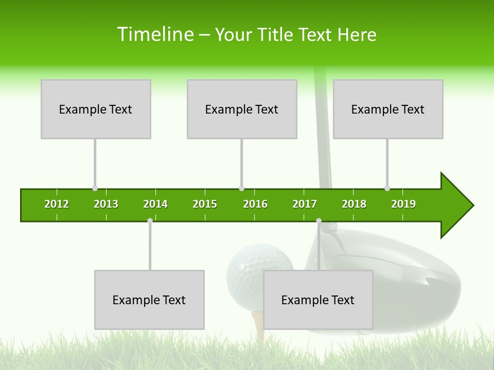 Playing Golf PowerPoint Template