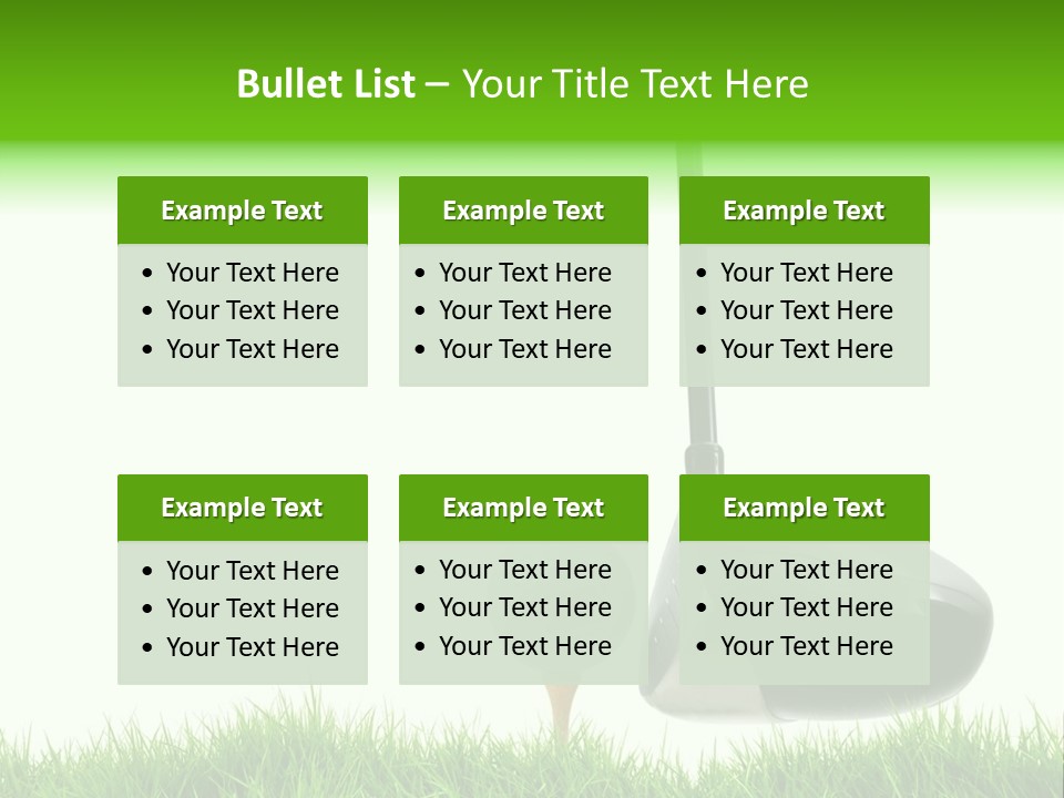 Playing Golf PowerPoint Template