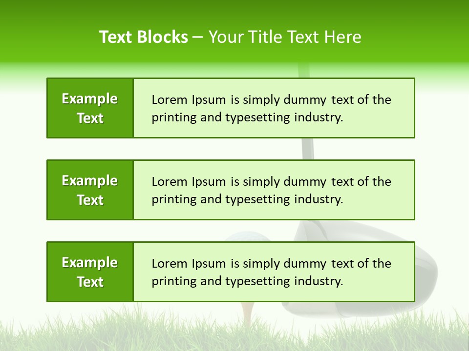 Playing Golf PowerPoint Template