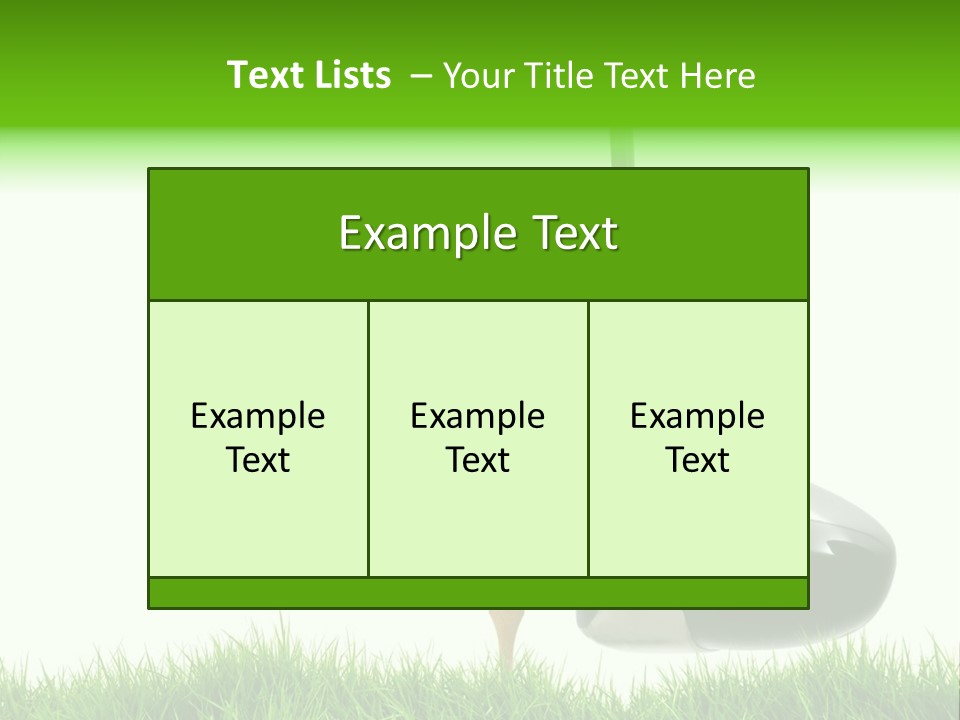 Playing Golf PowerPoint Template