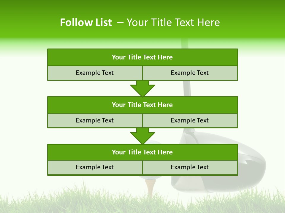 Playing Golf PowerPoint Template