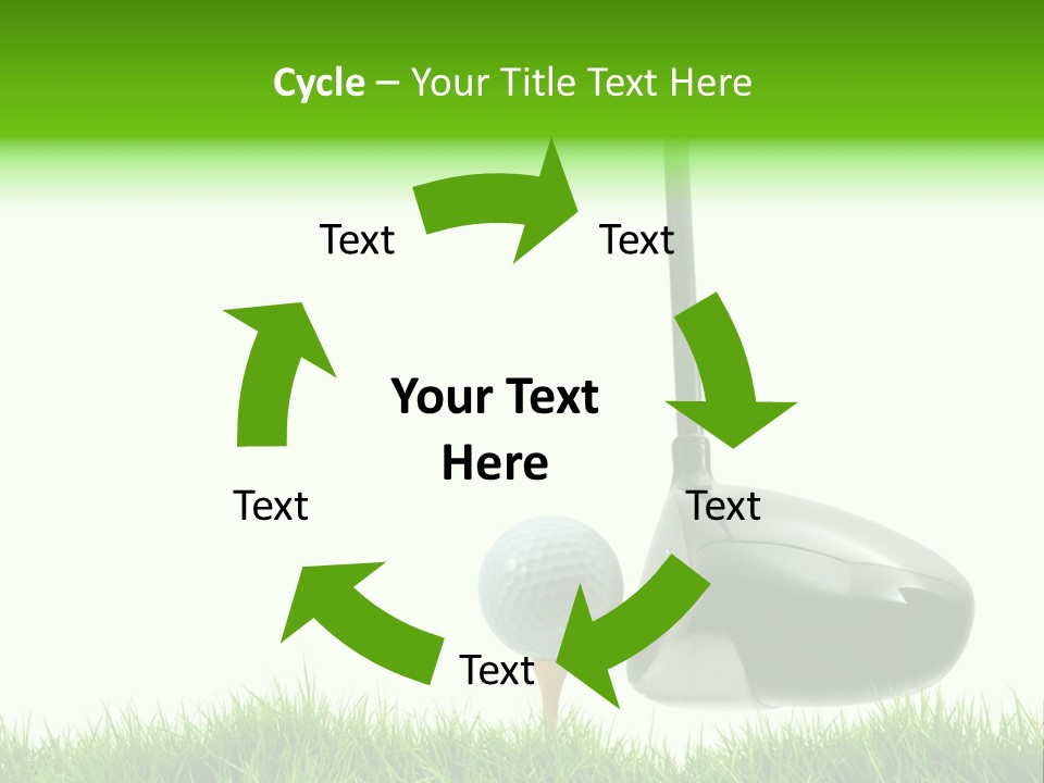 Playing Golf PowerPoint Template