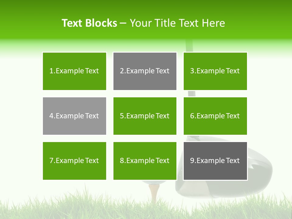 Playing Golf PowerPoint Template