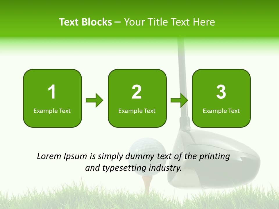 Playing Golf PowerPoint Template