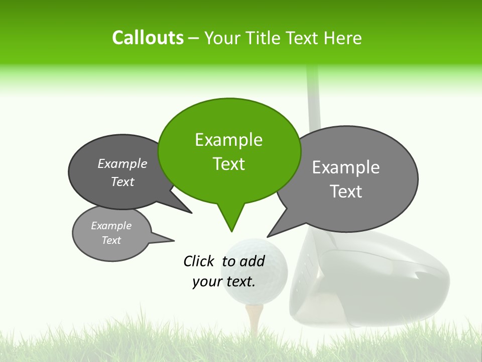 Playing Golf PowerPoint Template