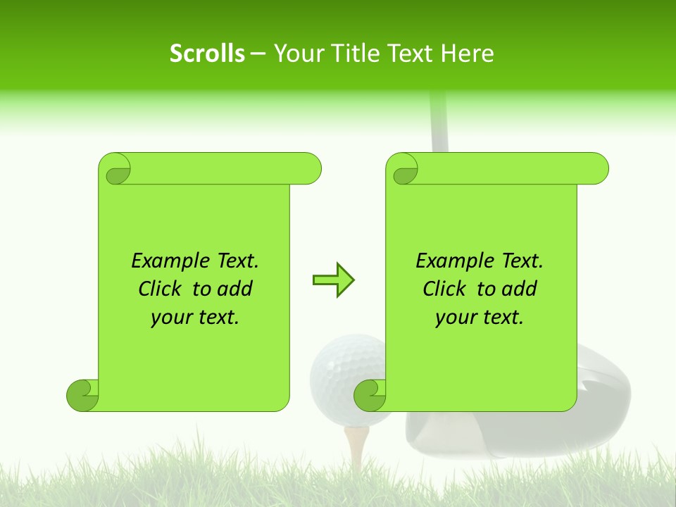 Playing Golf PowerPoint Template