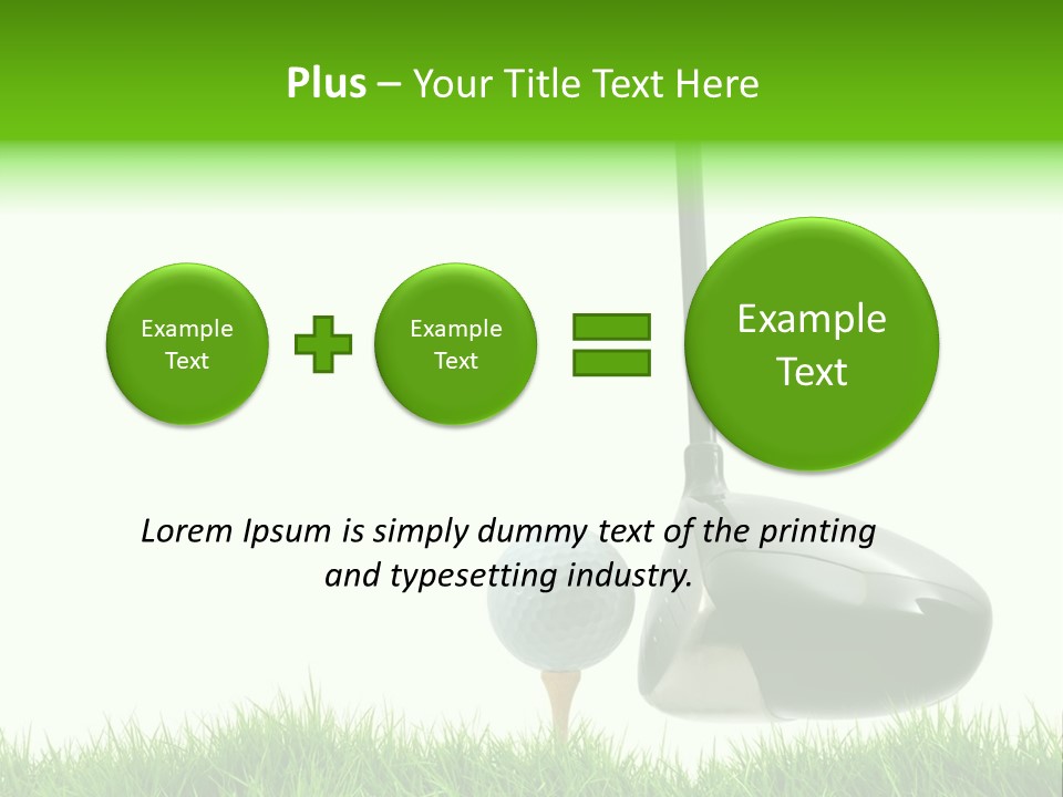Playing Golf PowerPoint Template