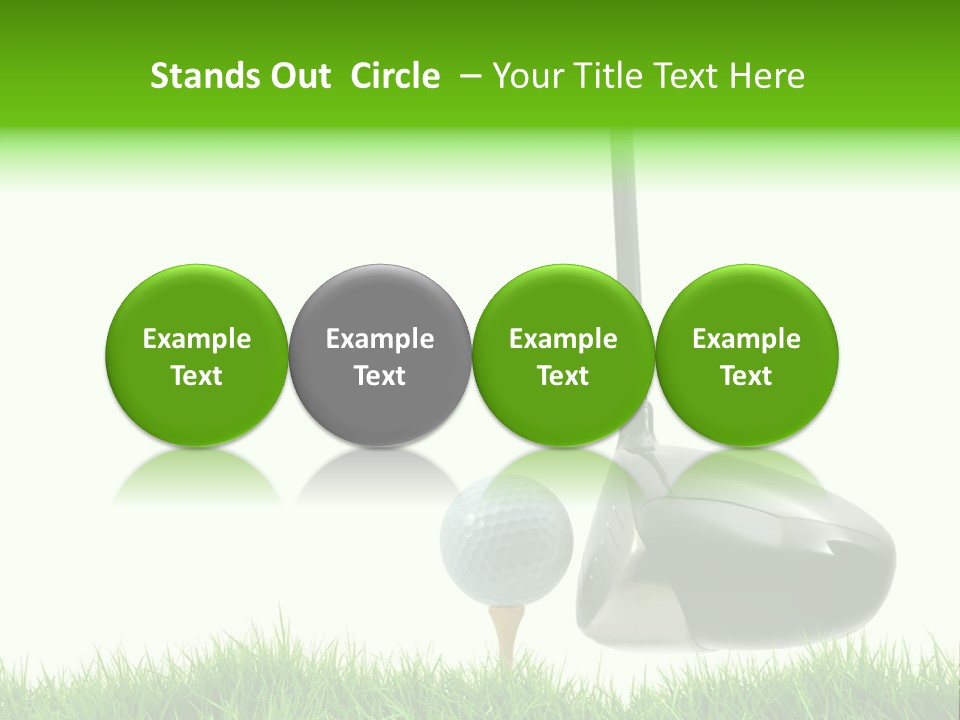 Playing Golf PowerPoint Template