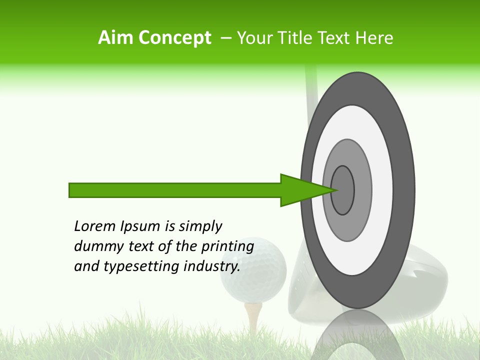 Playing Golf PowerPoint Template