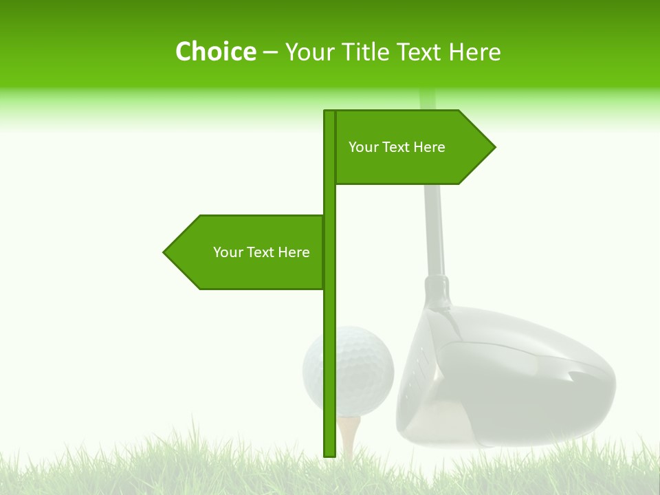 Playing Golf PowerPoint Template