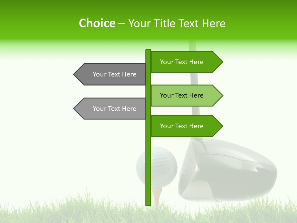 Playing Golf PowerPoint Template