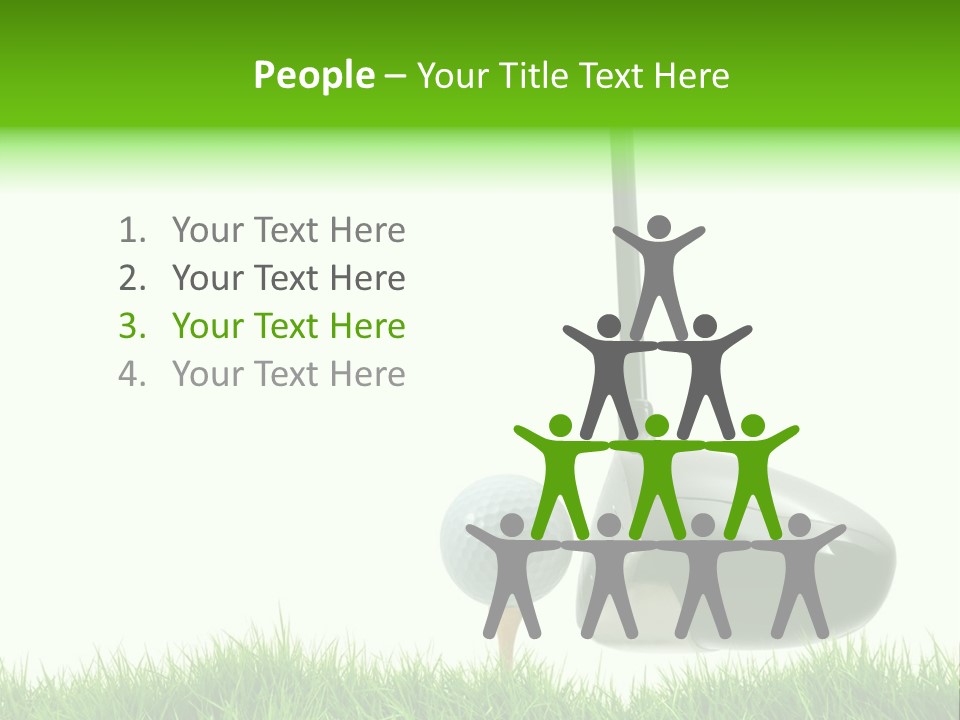 Playing Golf PowerPoint Template