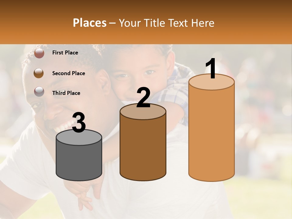 Dad With Baby PowerPoint Template