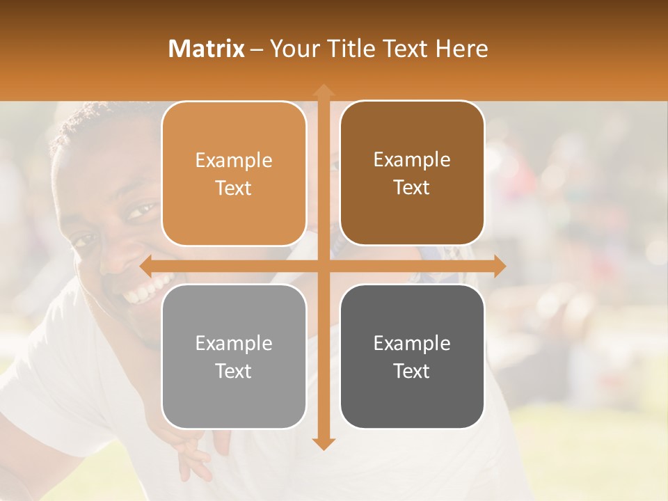 Dad With Baby PowerPoint Template