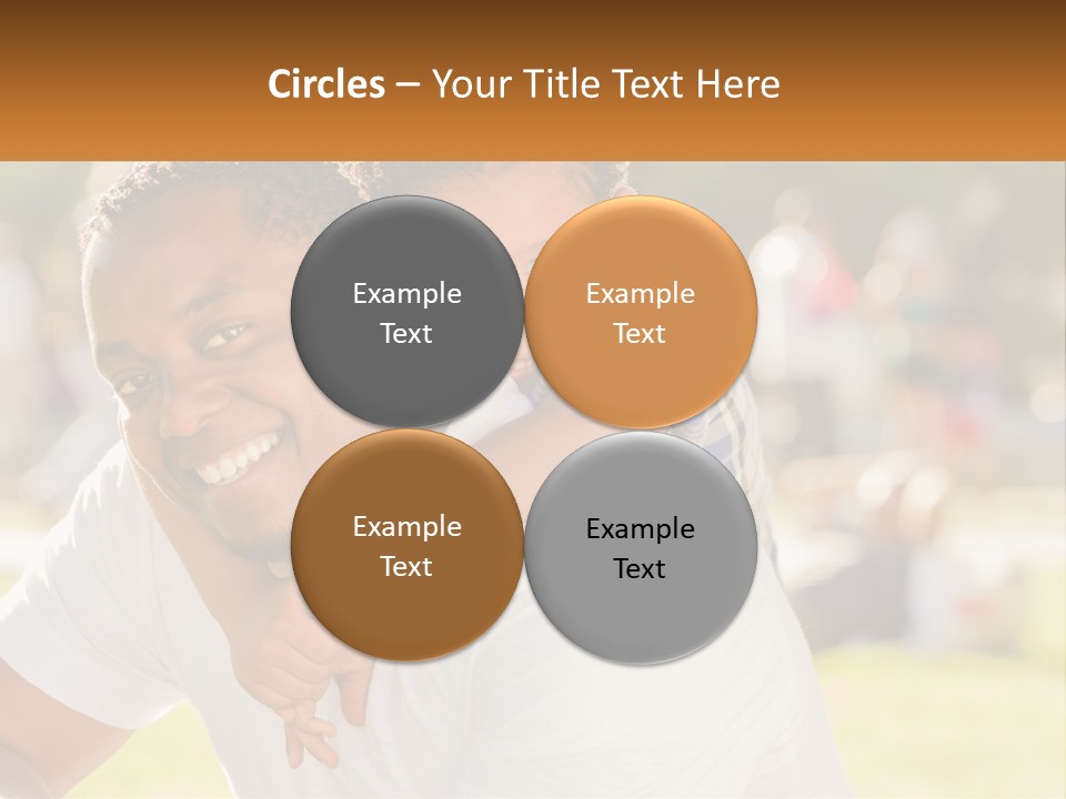 Dad With Baby PowerPoint Template