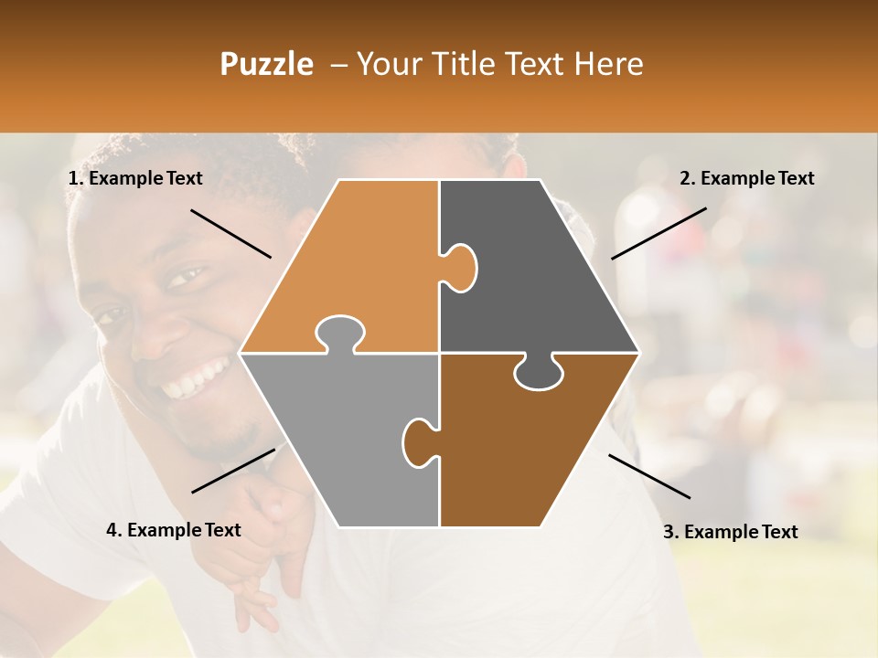 Dad With Baby PowerPoint Template