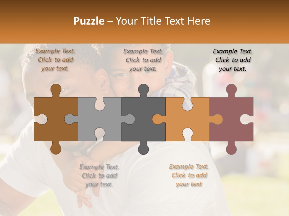 Dad With Baby PowerPoint Template