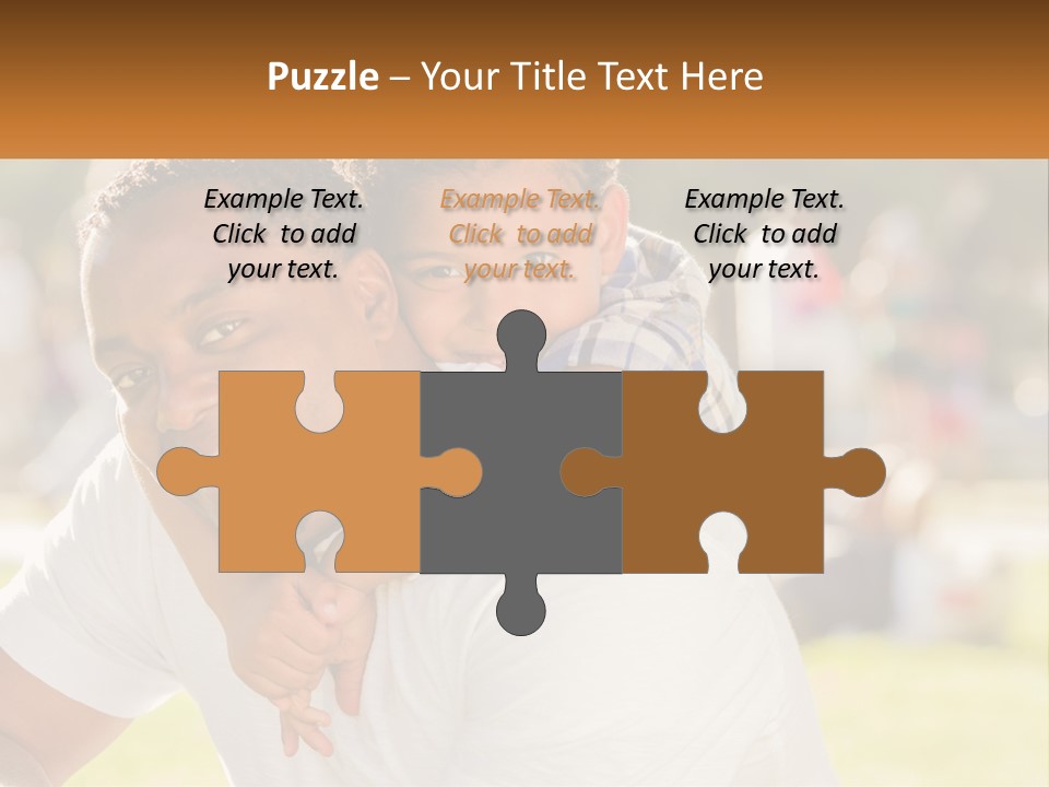 Dad With Baby PowerPoint Template