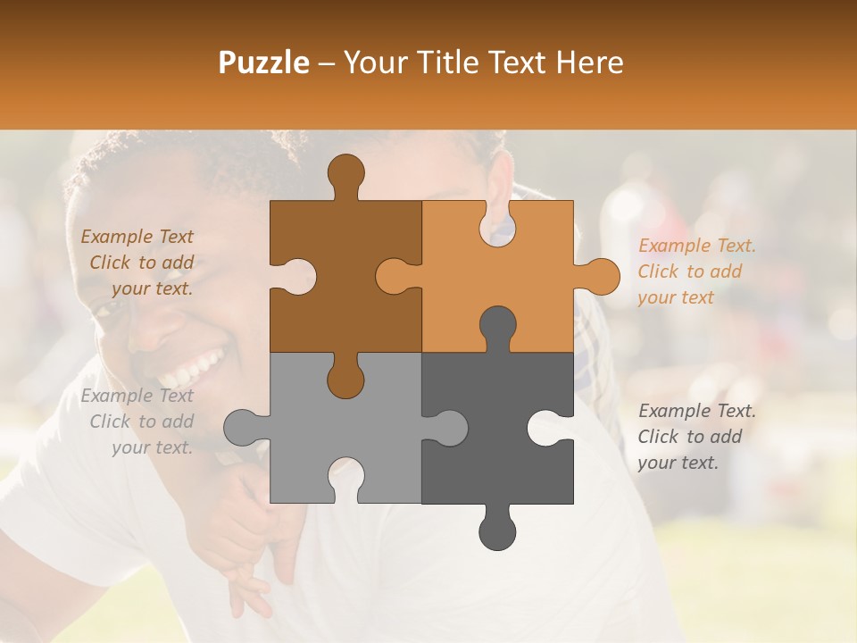 Dad With Baby PowerPoint Template