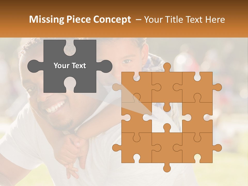 Dad With Baby PowerPoint Template