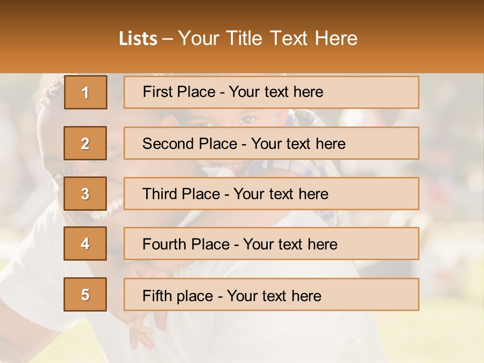 Dad With Baby PowerPoint Template