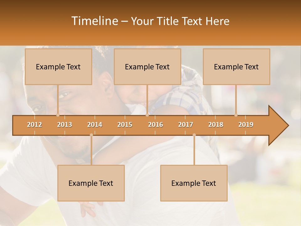 Dad With Baby PowerPoint Template