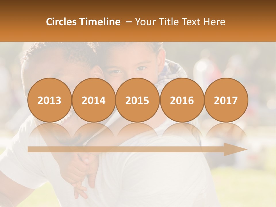 Dad With Baby PowerPoint Template