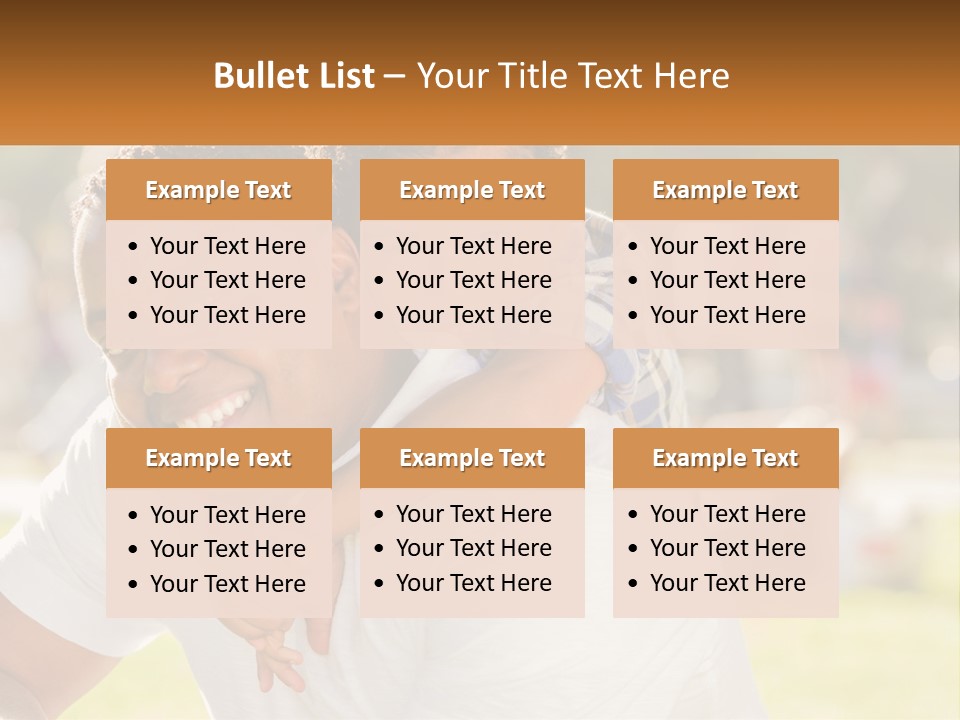 Dad With Baby PowerPoint Template