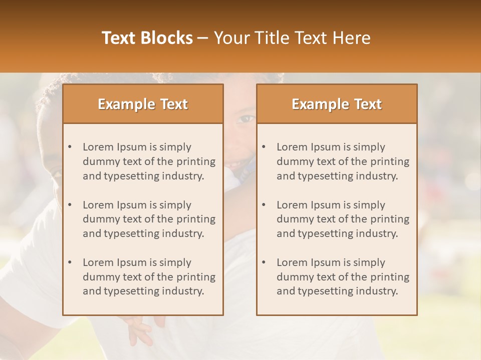 Dad With Baby PowerPoint Template