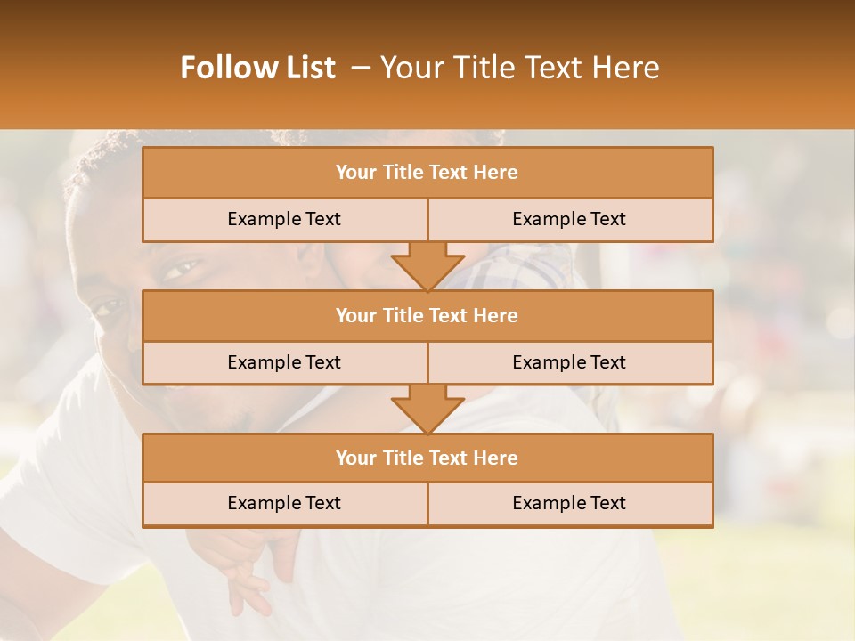 Dad With Baby PowerPoint Template