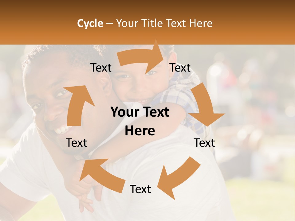 Dad With Baby PowerPoint Template