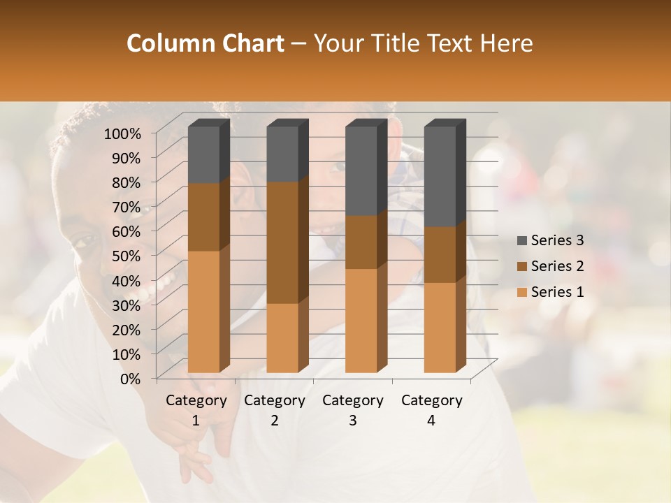 Dad With Baby PowerPoint Template